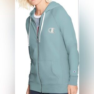 Champion Heritage French Terry Full Zip Hoodie, Cornflower Blue, Size S, NWT